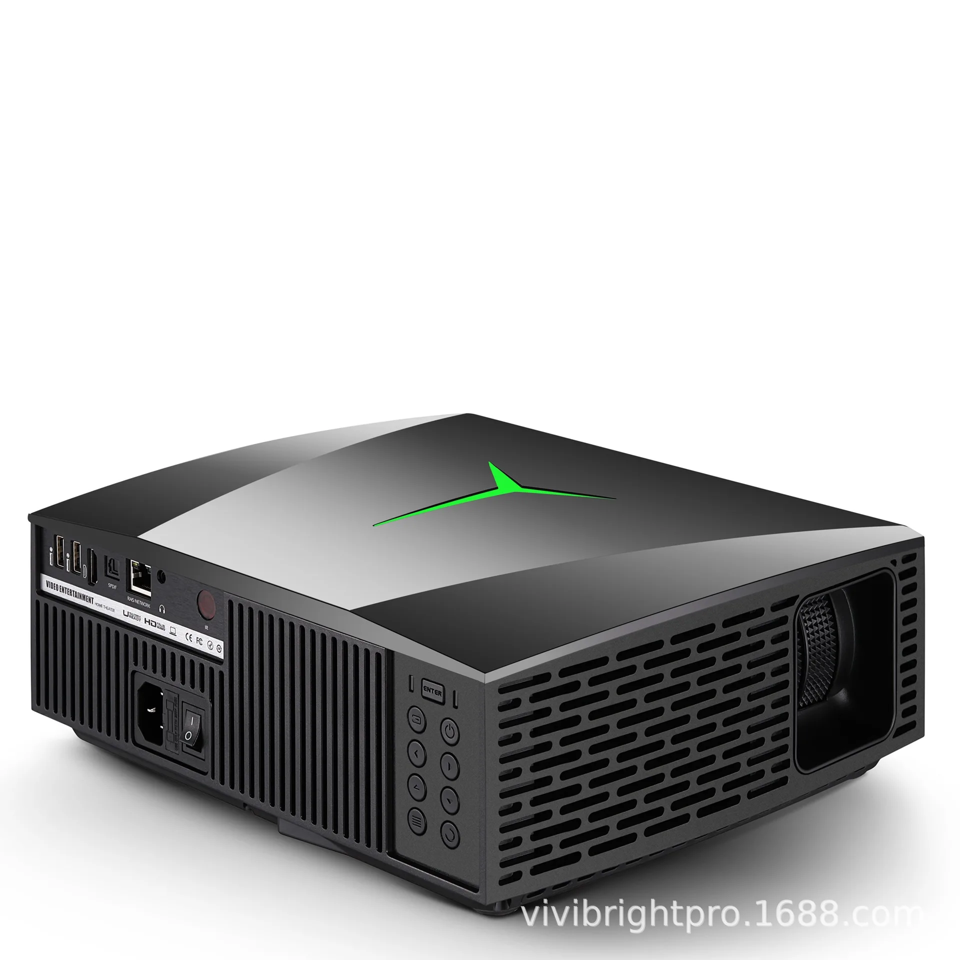 Projecteur de bureau HD 1080P, Android, WIFI, Bluetooth, pour Home cinéma