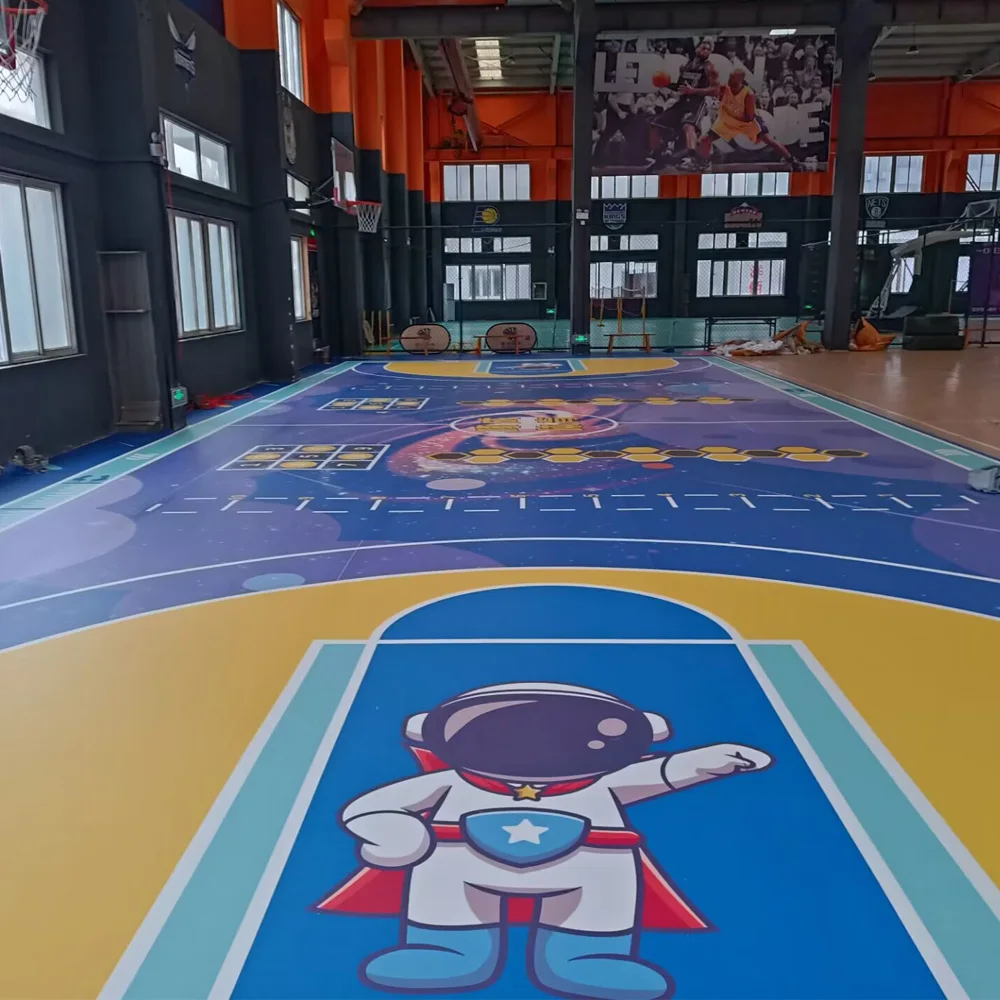 

Beable Basketball And Other Outdoor Court PVC Sports Flooring From China Professional Sport Flooring Supplier Customized Color
