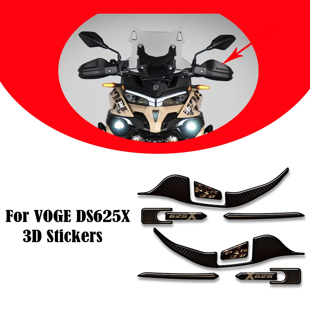 

Мотоцикл для VOGE 625 DSX DS625X DS625 X DS 625X Adventure Tank Pad Газ Мазут Защитные наклейки Наклейки Обтекатель Крыло Рука