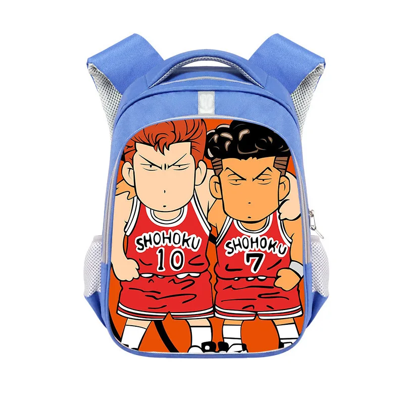 Mochila con estampado de dibujos animados SLAM DUNK Sakuragi Flower Road para niño, Bolsa Escolar transpirable resistente al desgaste, animación femenina, arce Liuchuan