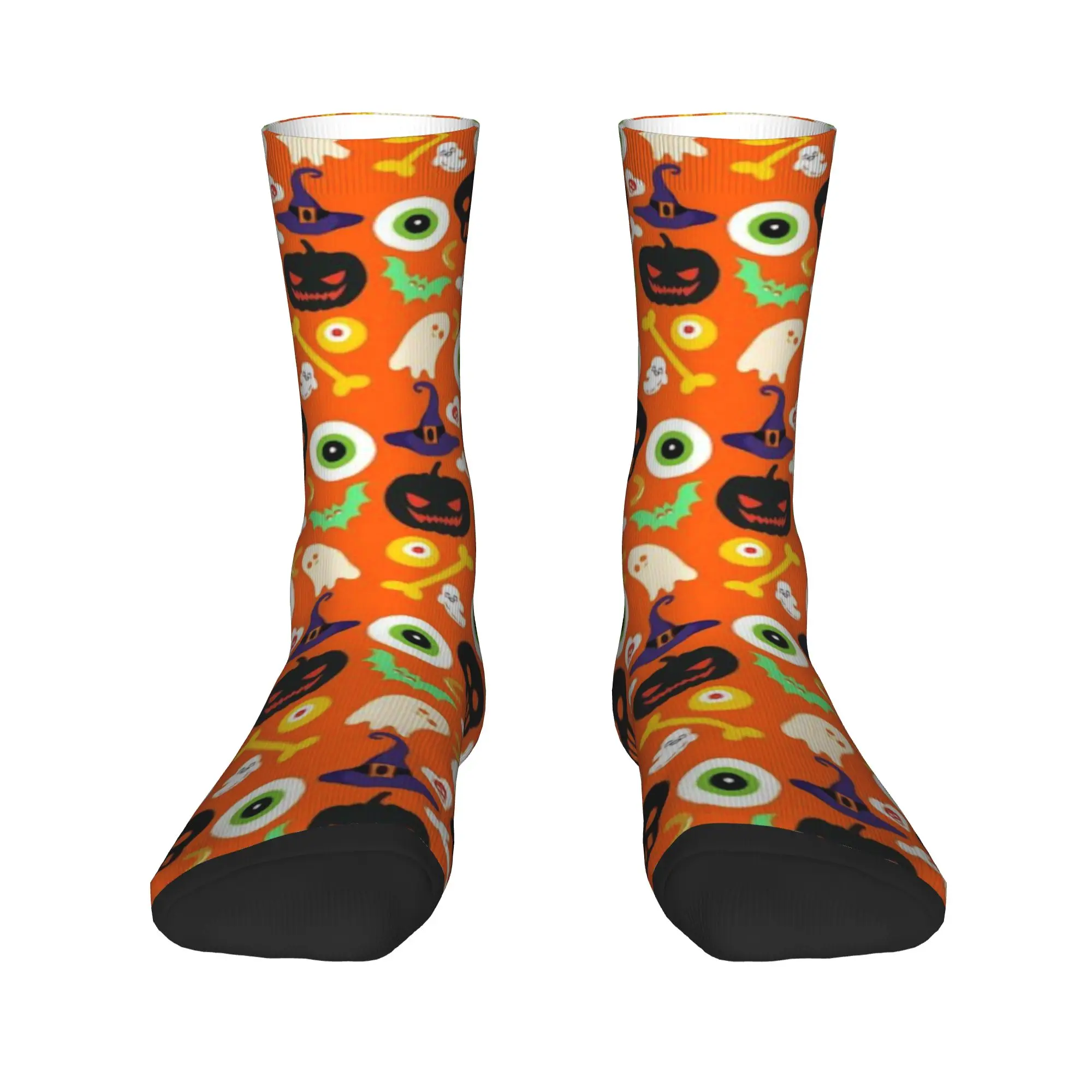 Men's Socks Halloween Pattern Seamless Haloween  Stockings Spring Soft Breathable Socks Printed Running Sports Anti Sweat Socks
