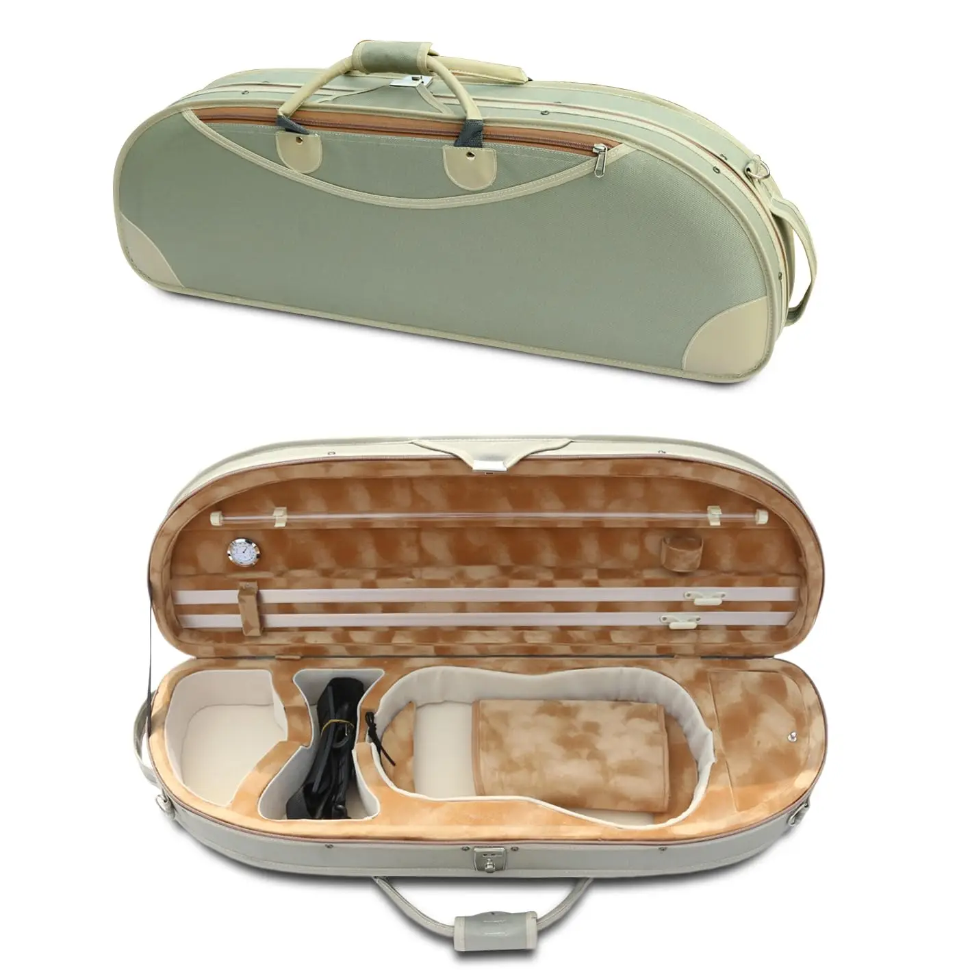 

4/4 Violin case Wooden Violin Box Black Carry Protect Violin thick Padding