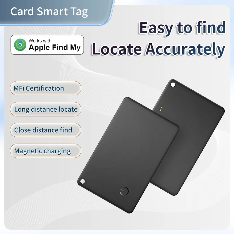 Magnetic Charging Trackin Wallet Air Card Ultra Thin Tracker With Apple MFi Find My Keys Suitcase Locator Phone Accessories