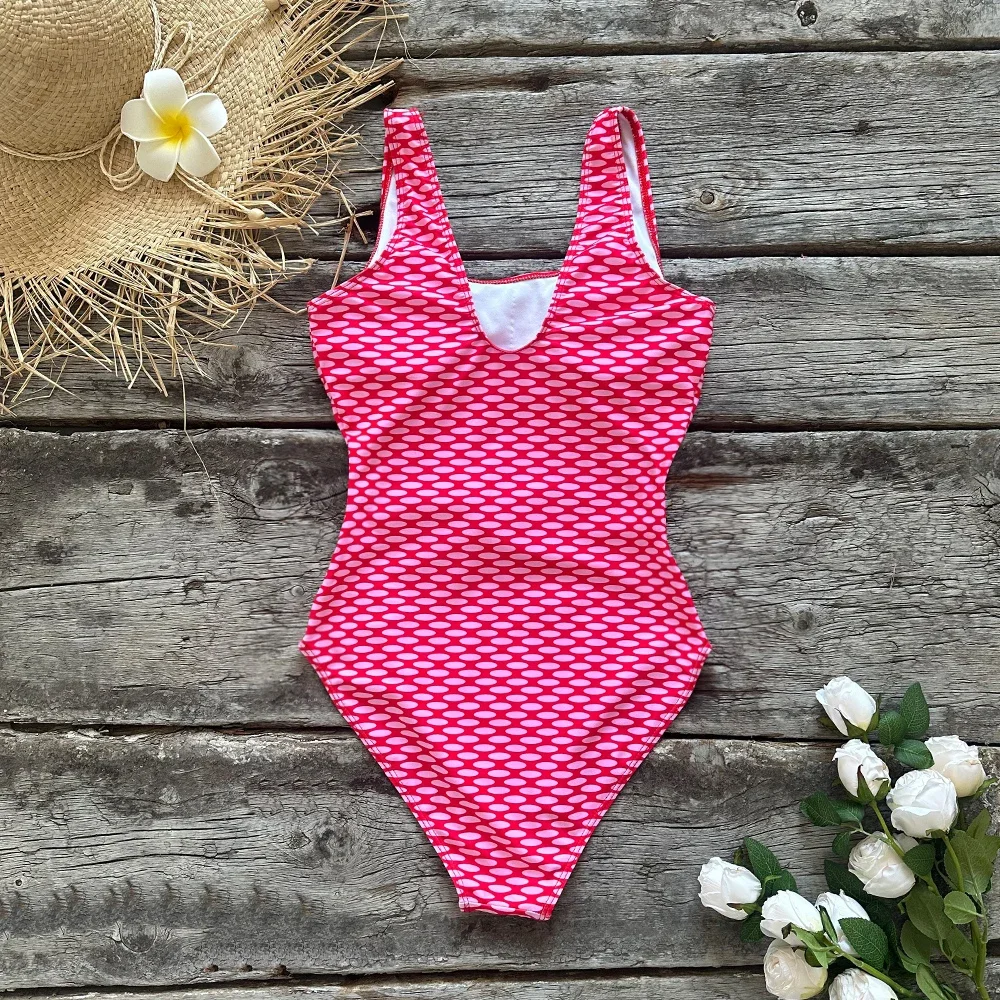 2022 New One Piece Swimsuit Sexy Cartoon Printed Swimwear Women Bathing Suit Beach Backless Monokini Swimsuit Female