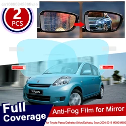 for Toyota Passo Daihatsu Sirion Boon M300 M600 300 600 2004~2016 Car Rearview Mirror Protective Film Waterproof Car Sticker