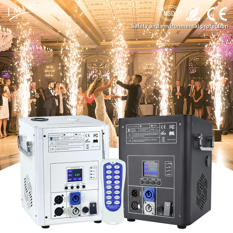 USA Warehouse Sparkler Machine 750W DMX Control Wireless Firework Fountain Cold Spark Machine Indoor Outdoor