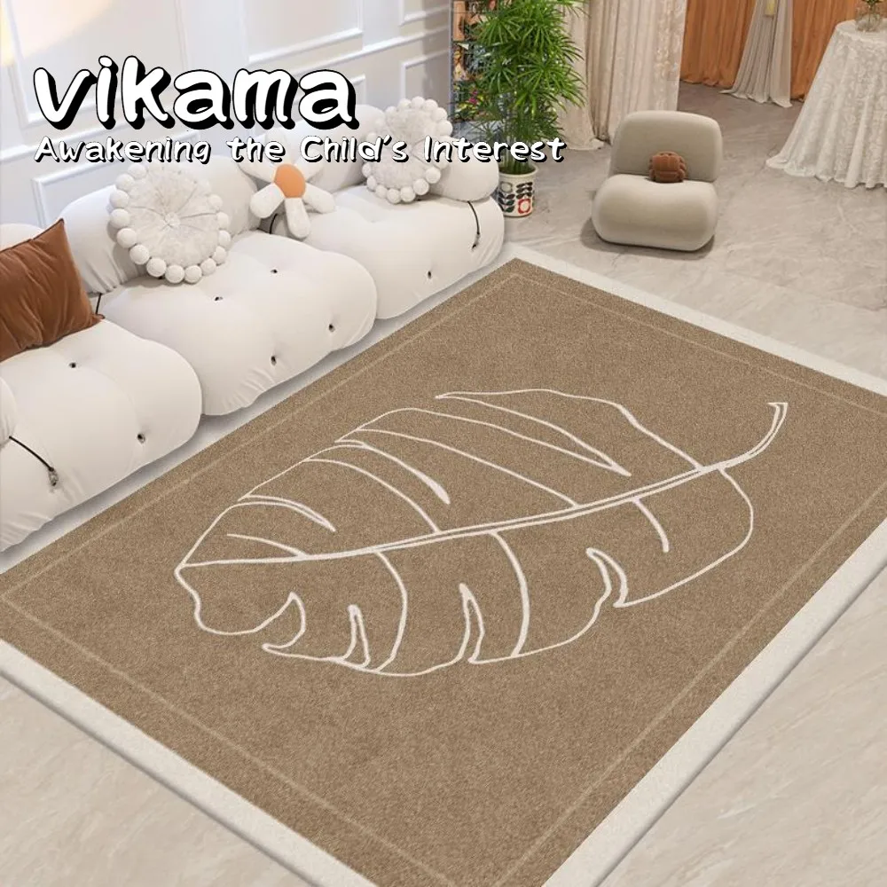 

VIKAMA Luxury Velvet Carpet, Perfect for Living Rooms Non-Slip Nordic-Style Rug, Soft Bedroom Floor Mat for Home Decor