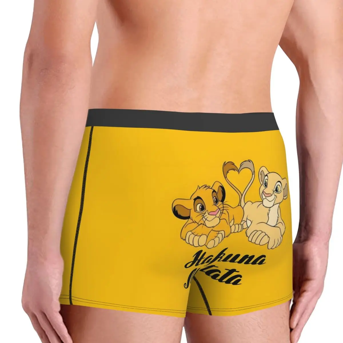 Ropa interior personalizada del Rey León para hombre, calzoncillos Boxer con estampado de Simba Cub, bragas, calzoncillos suaves