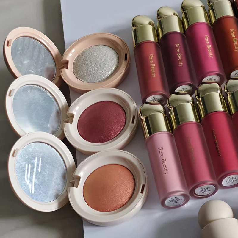Rare Beauty Mild Touch Velvet Fluffy Silky Creamy-to-dust Cheek Tint Sheer Slim Fit Mild Touch Fluid Blush Organic Glow Makeup