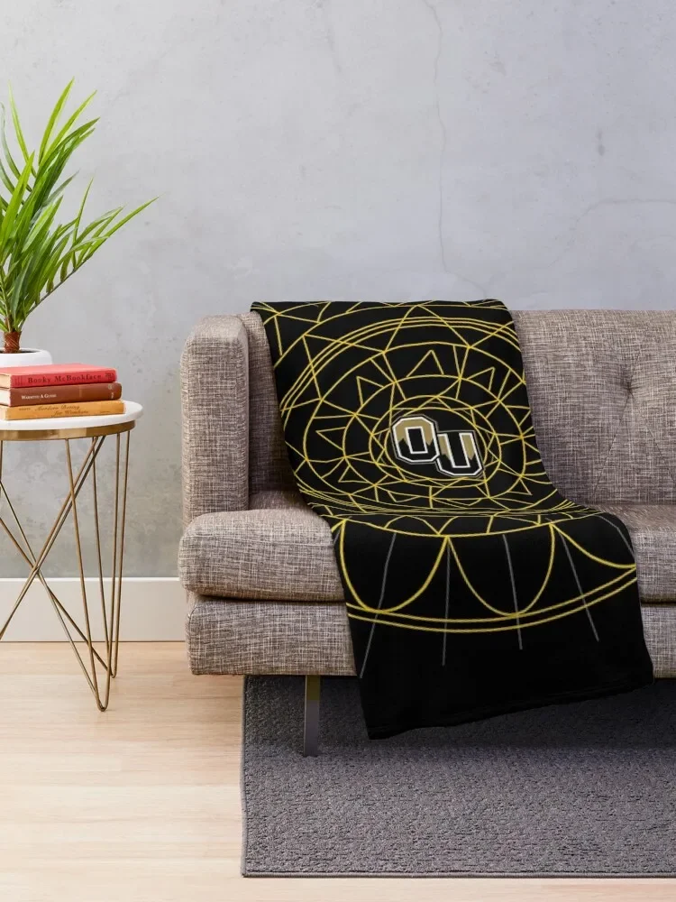 Oakland University Mandala Throw Blanket Sleeping Bag Sofas Blankets