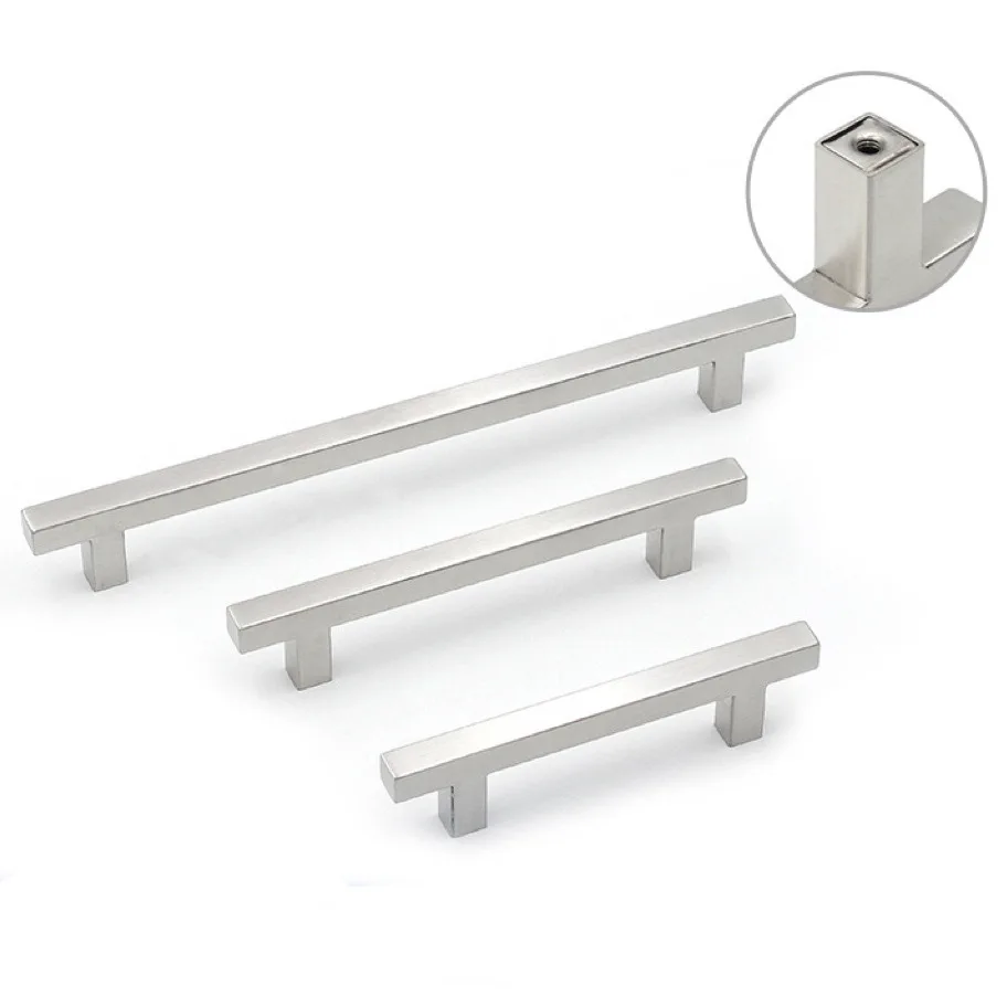 

Stainless Steel Square T Handle Furniture Hardware Accessories Long T Bar Cabinet Door Knobs Pull Handles