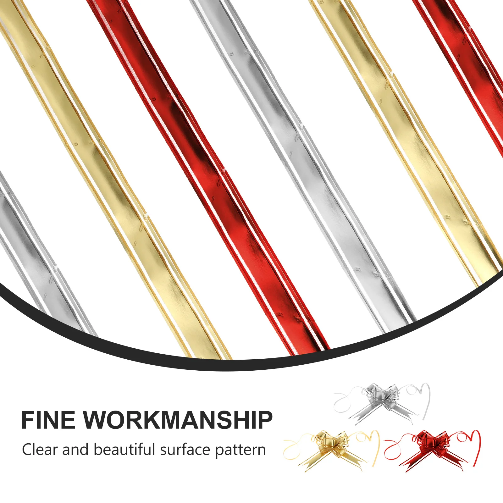 

30Pcs Gift Pull Bow Ribbon DIY Pull Flower Decoration Easy Use Durable Festival Wedding Present Party Wrap Supplies