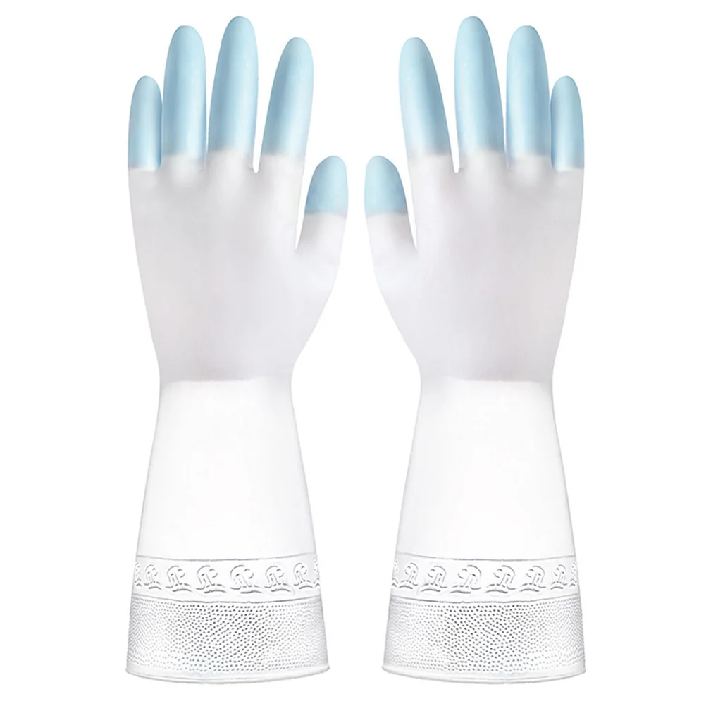 

3pcs Waterproof Anti-Slip Gloves Kitchen Cleaning Toilet Housework Washing Reusable Lightweight Oilproof Gardening Laundry Pet