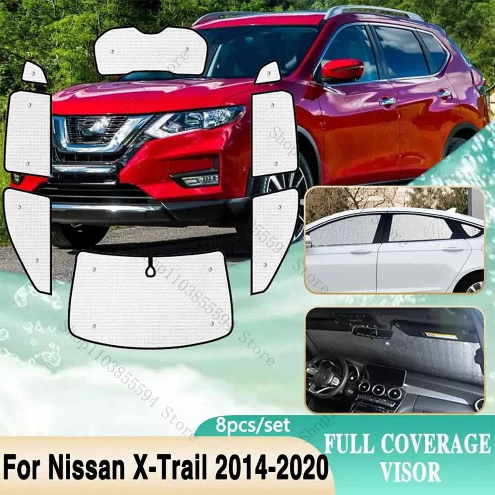 

Full Coverage Sunshades For Nissan X-Trail Accessories T32 Rogue XTrail X Trail 2014~2020 Sun Protection Windshield Window Visor