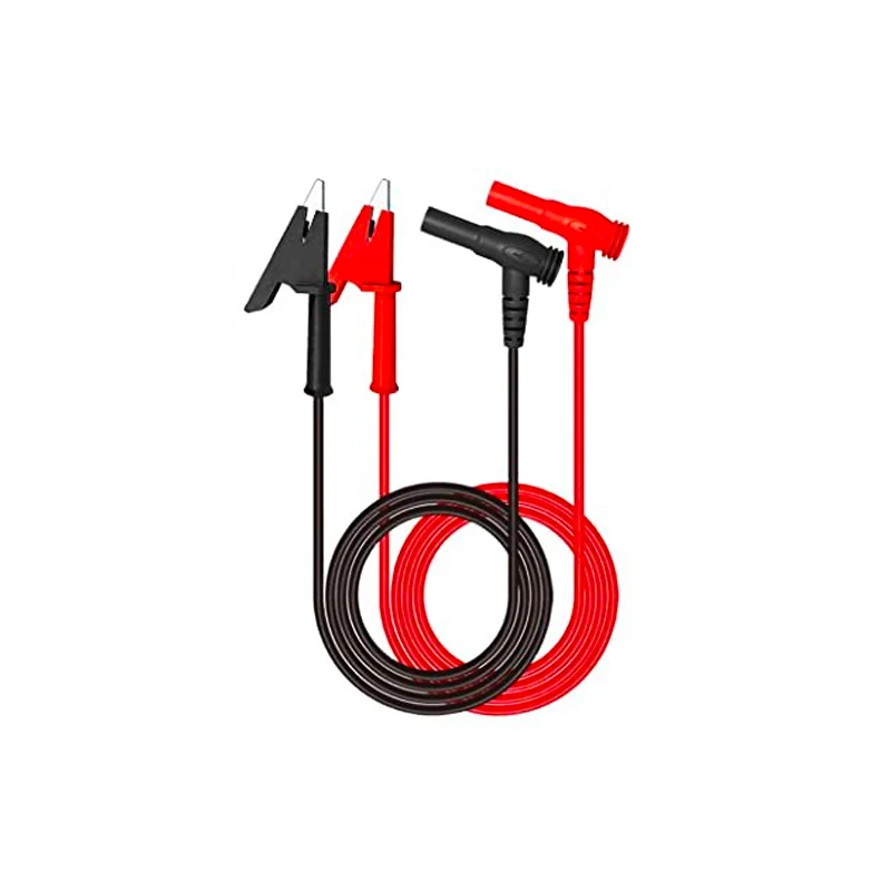 Hoge Kwaliteit Geïsoleerde Test Lead Wire Lijn Krokodil Klem 20A Multimeter Alligator Clip 0.9M T1101 Multimeter Draad Clip