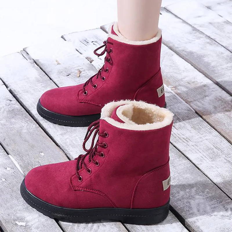 Winter Heavy Fleece Snow Boots Men Unisex Large Size High Top Women Shoes Keep Warm Waterproof Outdoor Platform Female Boots New