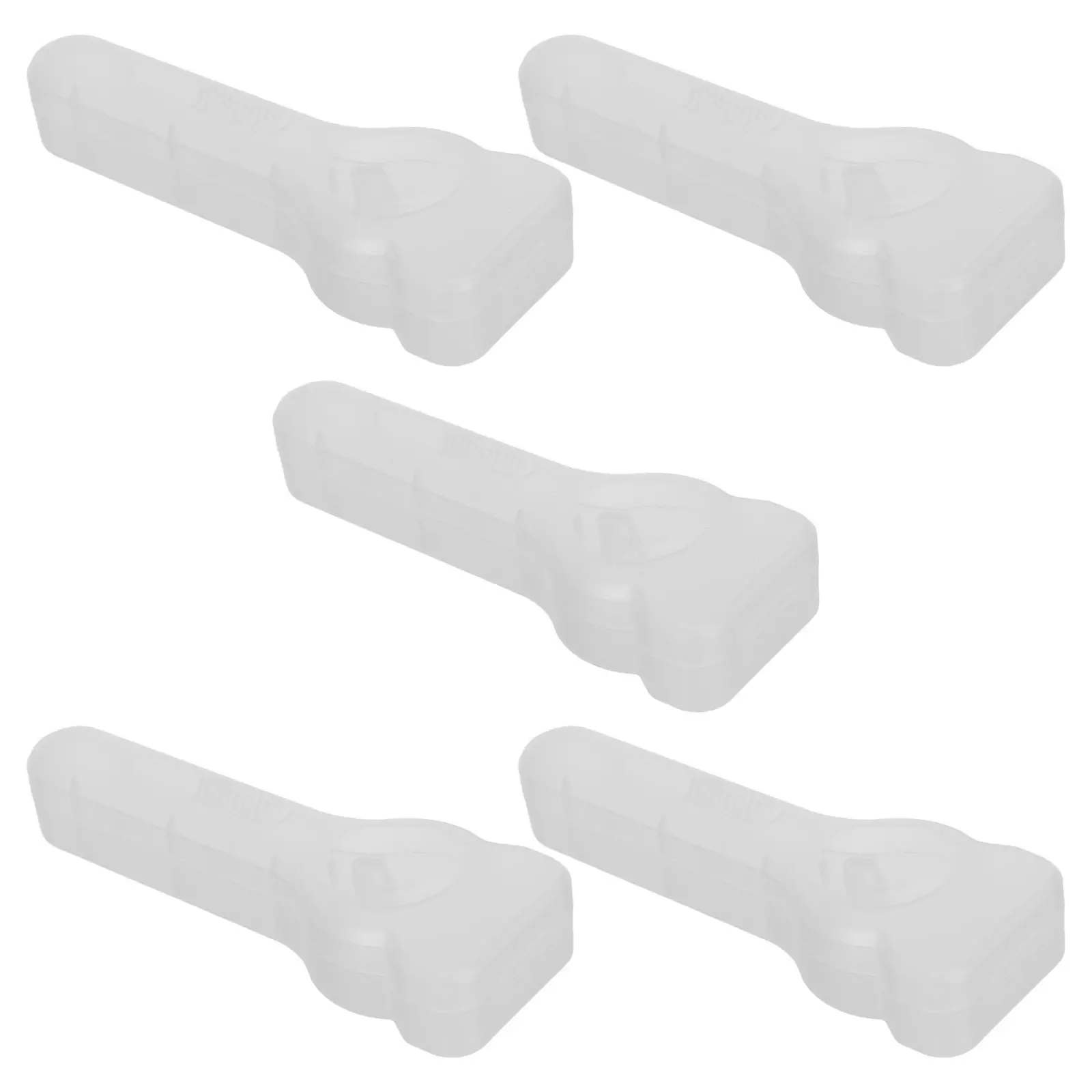 Manual Razor Travel Protector Case 5Pcs Transparent Hard Plastic Shaver Holder Portable Storage Organizer