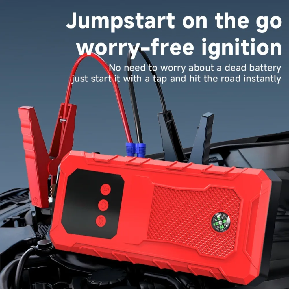 Car Battery Jump Starter Portable 3000A(9.0L Gas&8.0L Diesel)12V Lithium Jump Box Booster Power Pack LED Lights QC3.0(HZ-Y1)