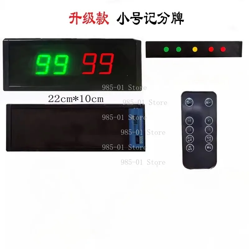 LED Electronic Scoreboard with Timer, Flip Scoreboard for Basketball, Football, Table Tennis, Badminton & Billiards