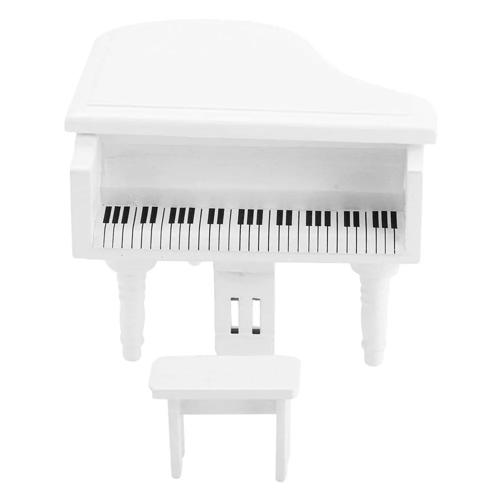 

Lovely Mini Wooden Piano Mini House Prop Excellent Workmanship Nice DIY Lover Present House Decor Piano Decors