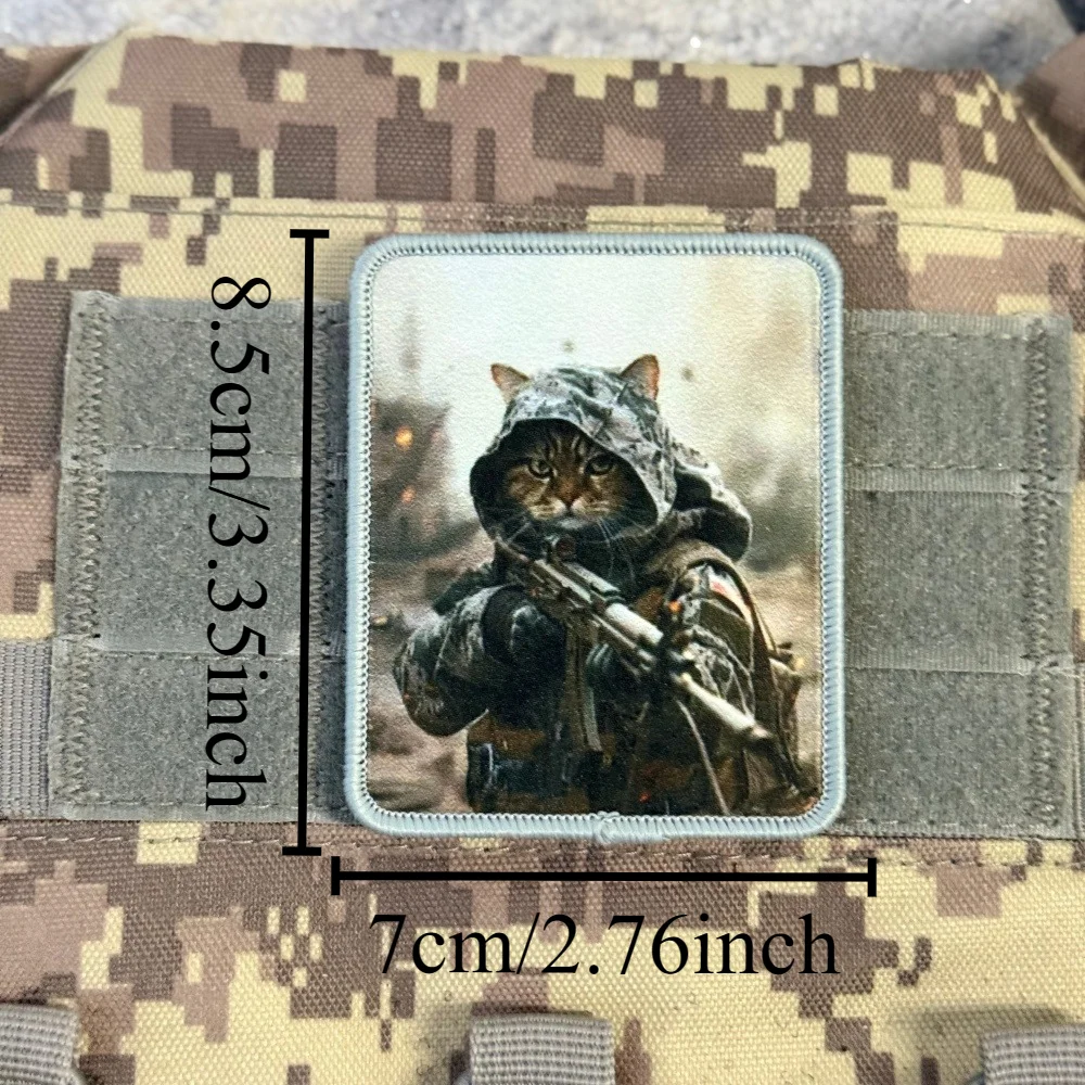 Parche táctico cuervo militar con gancho y bucle para airsoft - imagen 4