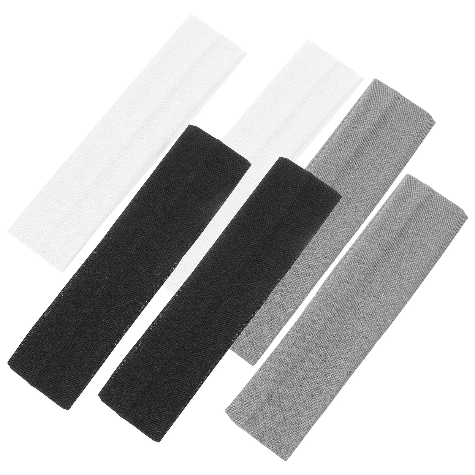 6Pcs Moisture Absorbing Elastic Headband Breathable Stretchy Sports Workout Yoga Running Sweatband Women Elastic Headband