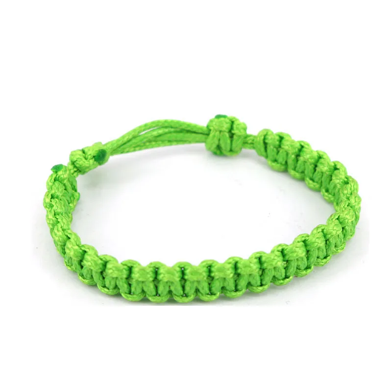 100% Handmade Craft Bracelet Cheap Fluorescent Green Handmade Fashion Bracelet