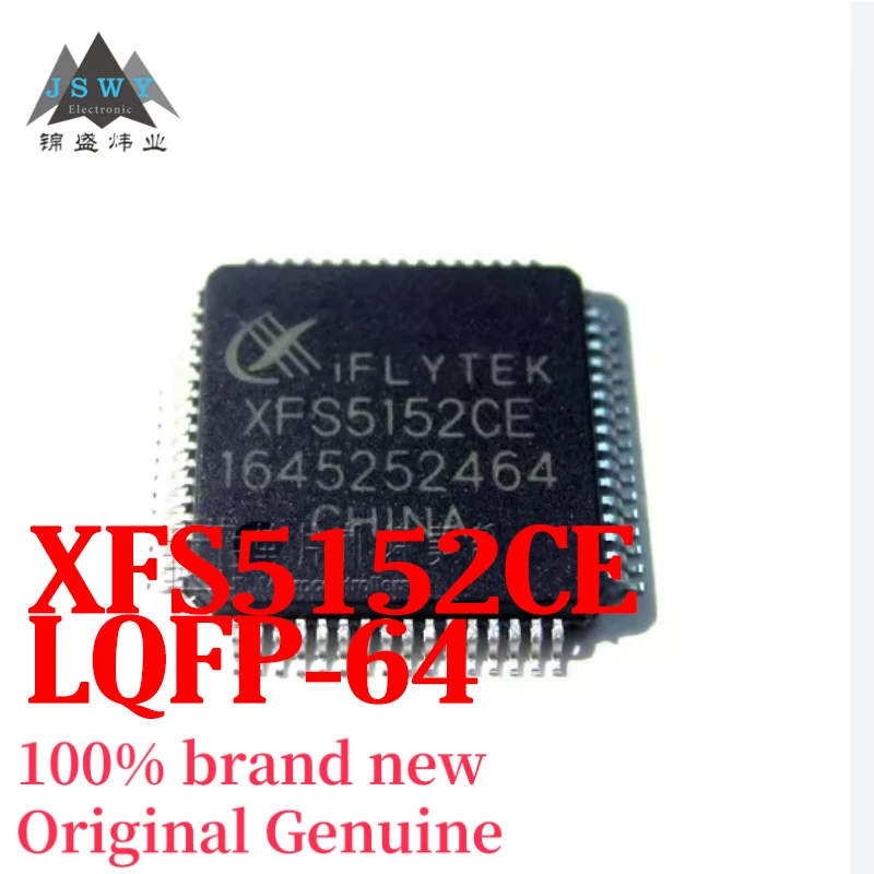 

(1/10 pcs) XFS5152CE XFS5152 LQFP-64 Chinese and English speech synthesis and recognition chip IC Original stock Fast delivery