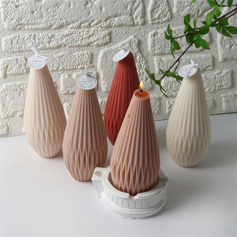 Creative vase shape home decorative candle smokeless soybean wax aroma candles for room porch decoration home decor gifts