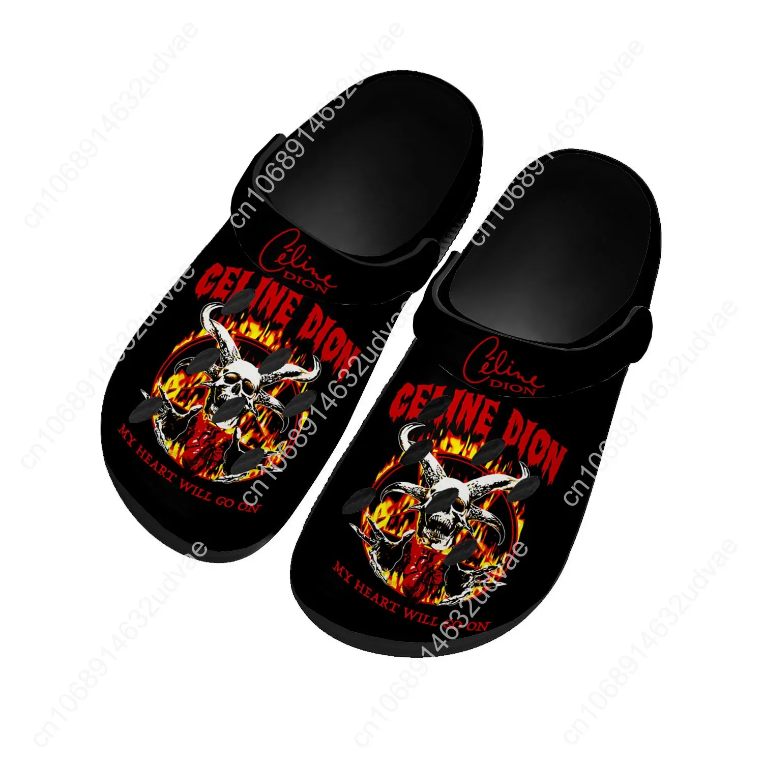 سيلين ديون أحذية ماء الرجال النساء مريحة موضة المنزل حديقة قباقيب تخصيص الصنادل الشاطئ تنفس ثقب النعال