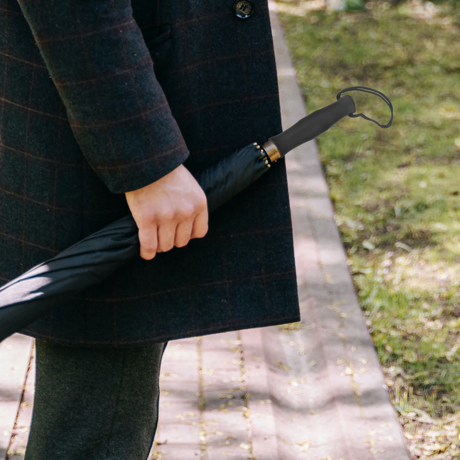 

Replacement Handle for Umbrella Universal 15Mm Diameter Fits Rain Sun Umbrella Comfortable Sturdy Grip Compact Long Handle