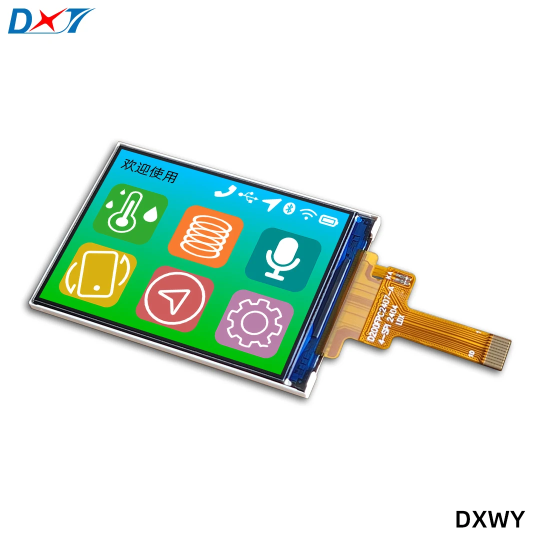 Módulo de exibição LCD de 2 polegadas com resolução de interface SPI 240 * 320 ST7789 tela TFT de 2,0 polegadas LCM