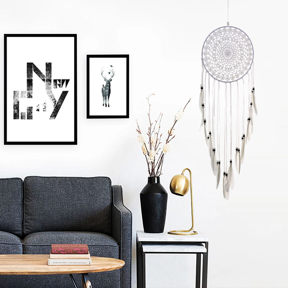 Dream Catcher Wall-mount Weaving Wind Chimes Creative Home Livingroom Bedroom Decor Pendant Girl Birthday Gift Wish Traumfänger