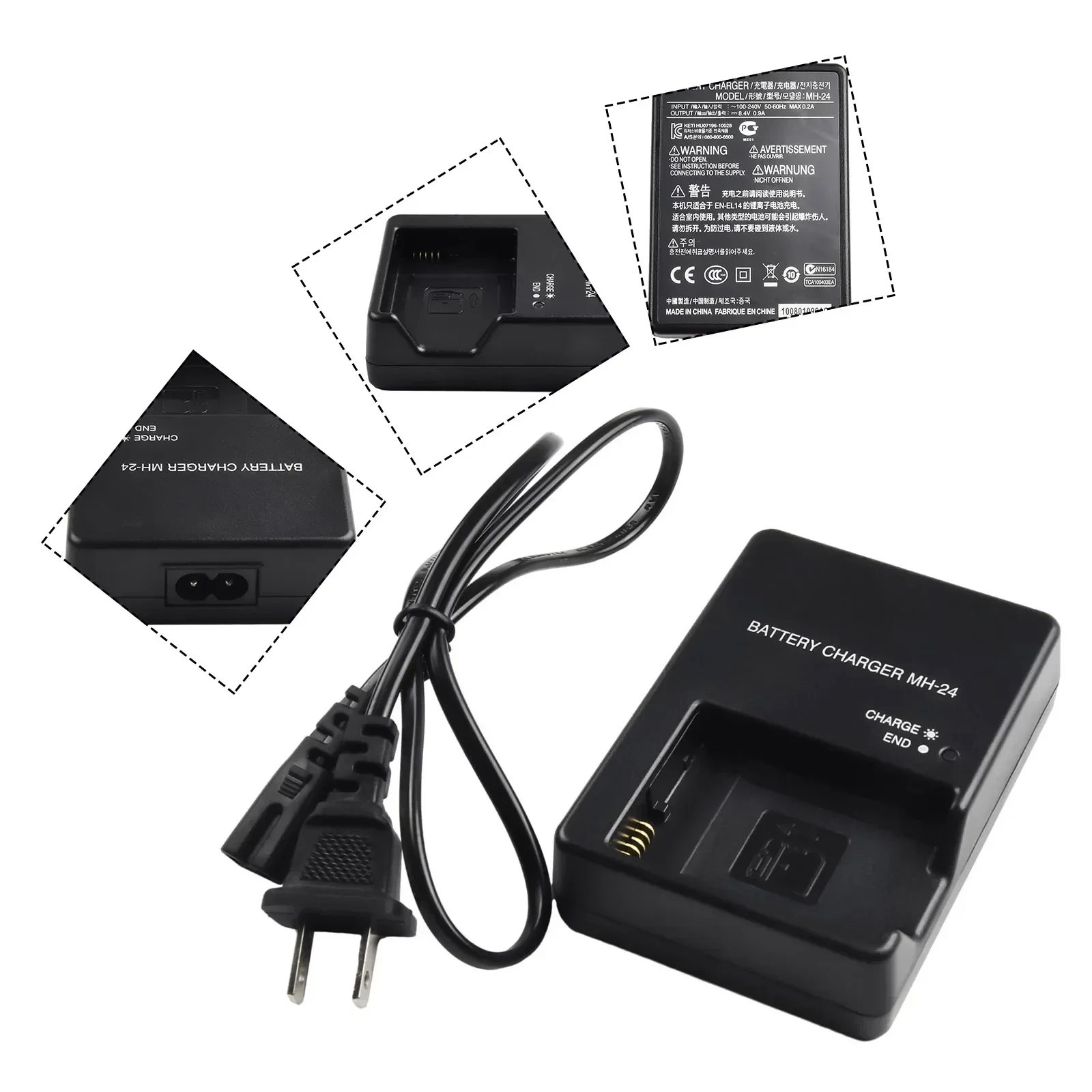 

Battery Charger For Camera MH24 Camera Battery Charger For EN-EL14 D5300 P7000 P7800 Lithium Battery Camera Accessories