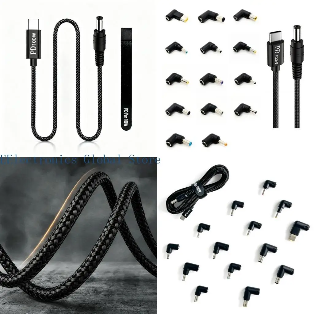 462B 100WPD Universal Charging 14 Connectors Laptop Adapter Portable