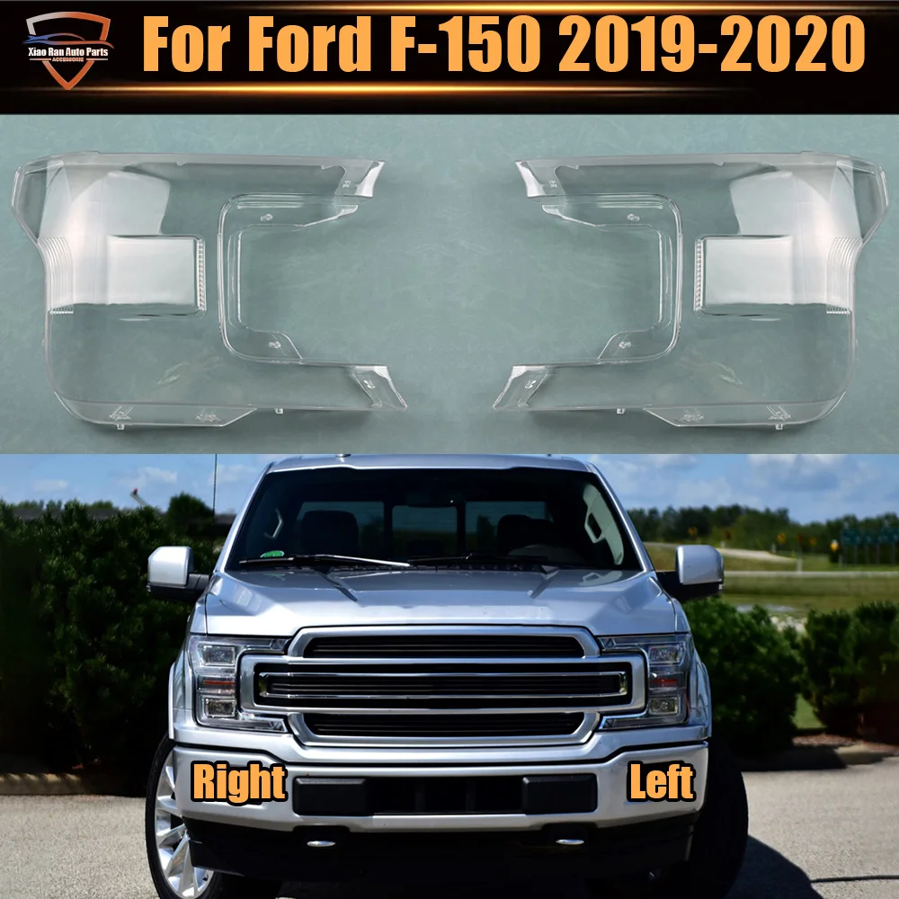 

For Ford F-150 2019 2020 (Low) Headlamp Cover Transparent Shade Lamp Headlight Shell Lens Plexiglass Auto Replacement Parts