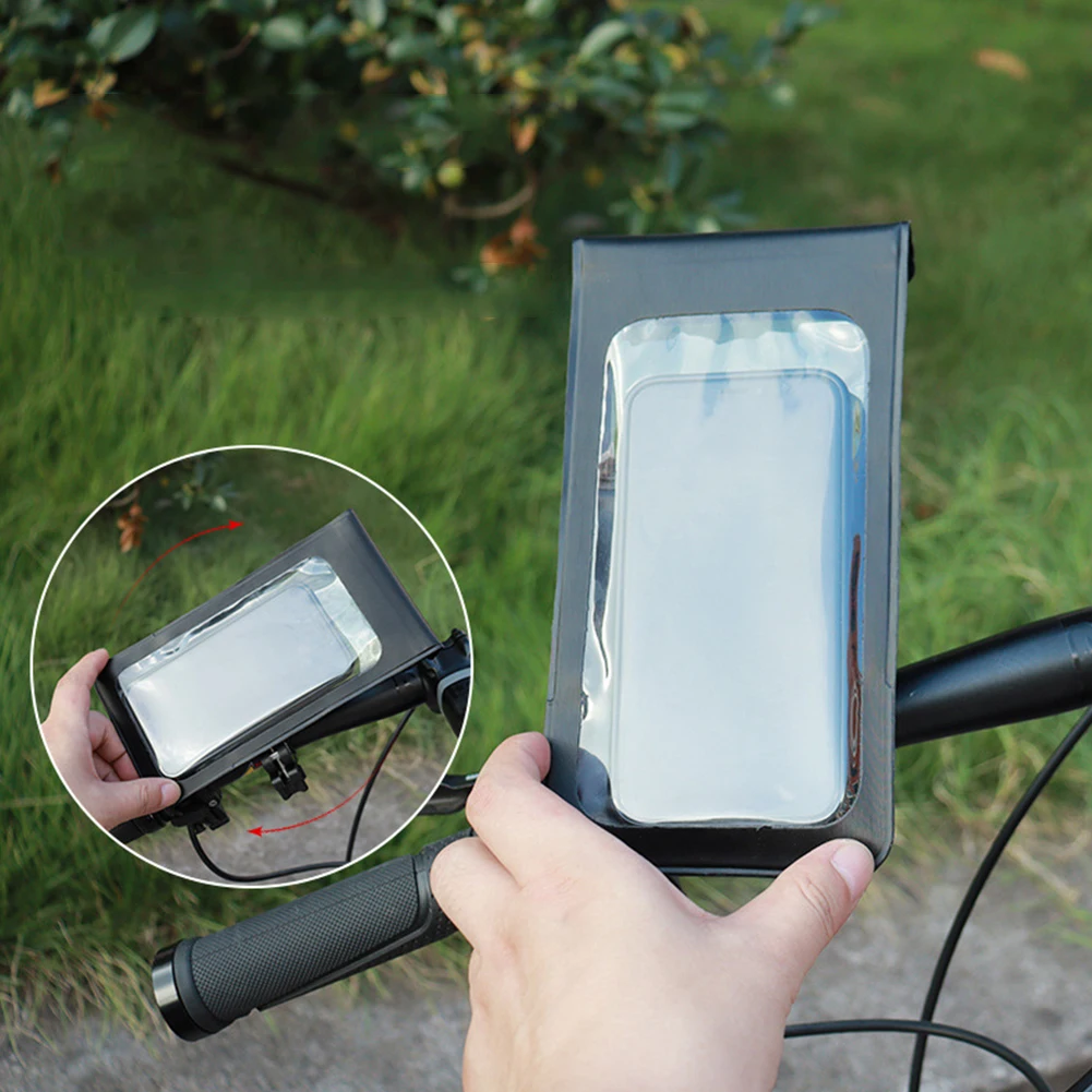 

Водонепроницаемая сумка для телефона на велосипеде, подставка, держатель на руль велосипеда, держатель для телефона на руль велосипеда для смартфона 4,7-6,5 дюймов