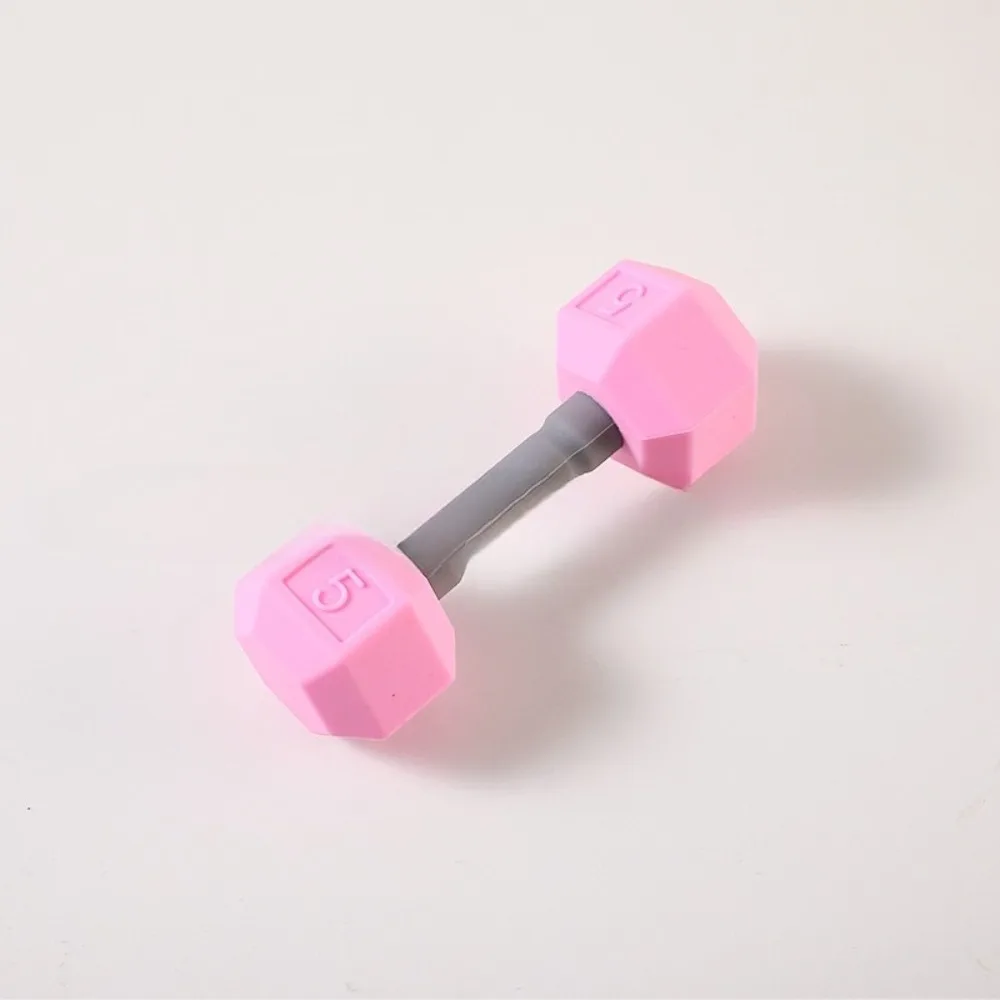لعبة دمبل الأطفال مجموعة دمبل صغيرة للأطفال للياقة البدنية والتطوير البدني آمنة من السيليكون لعبة أوزان اليد للطفل #4