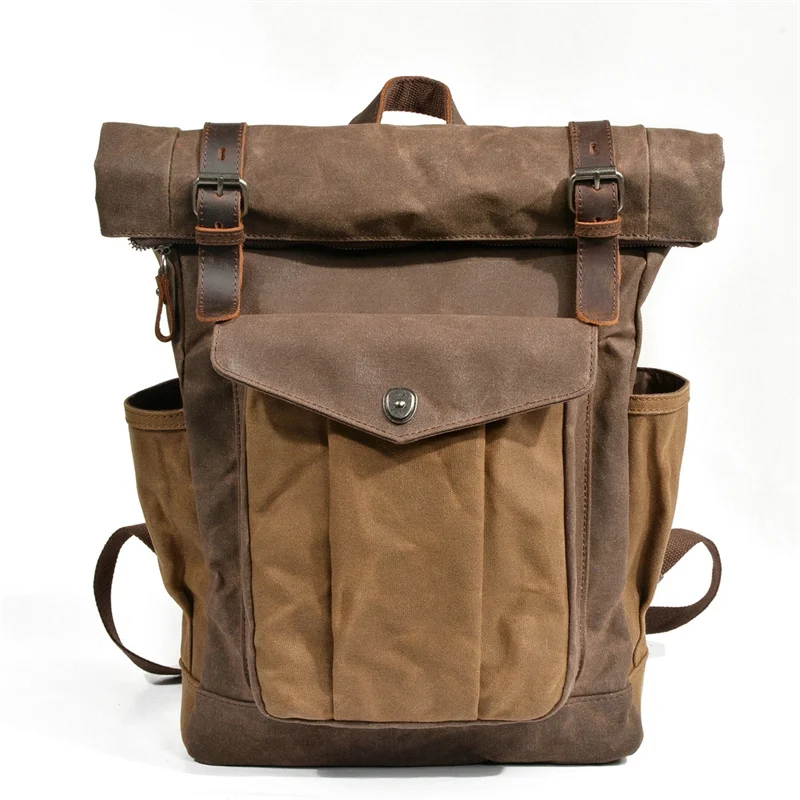 nesitu-–-sac-a-dos-vintage-en-cuir-veritable-et-toile-vert-gris-cafe-durable-pour-ordinateur-portable-14-156-pouces-pour-femmes-et-hommes-sac-de-voyage-et-de-randonnee-m9120