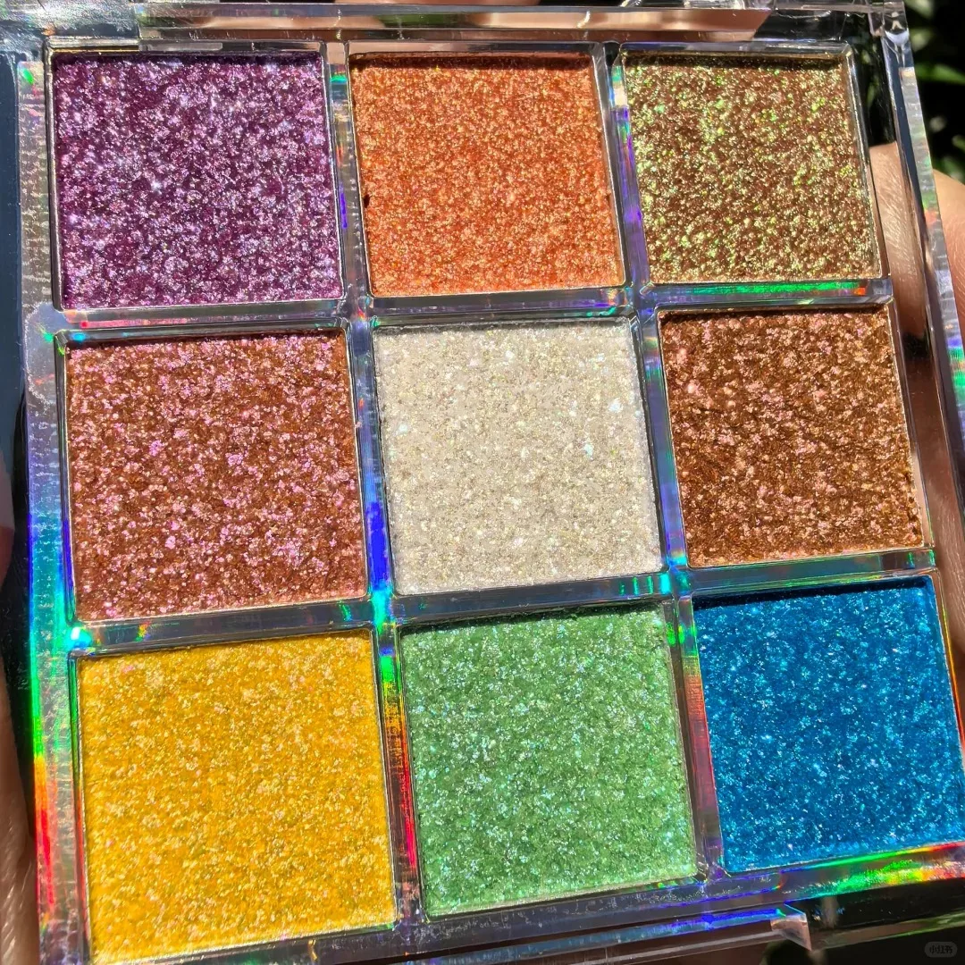 لوحة ظلال عيون شين إفكت مكونة من 9 ألوان، ظلال عيون رقيقة ولامعة