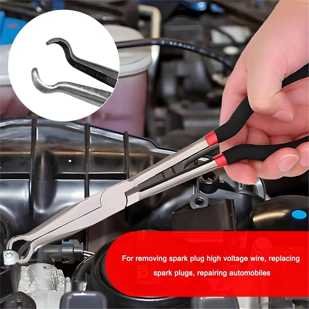 Budget-Friendly-2 PCS Car Wire Removal Pliers Tool, Cable Removal Clamp Tool, Automotive Nose Hose Grip Plier Cylinder Cable Boo