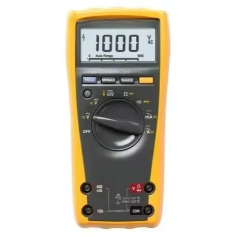 For 179True RMS Digital Multimeter 6000 Count CAT III 1000V CAT IV 600V 0.09% Accuracy 10A Current 1000V Voltage Tester