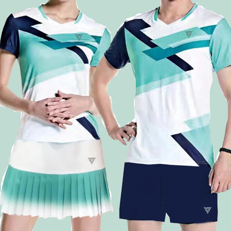 

South Korea's new quick-drying tennis suit men's and women's shorts badminton table tennis running sports jersey training clothe