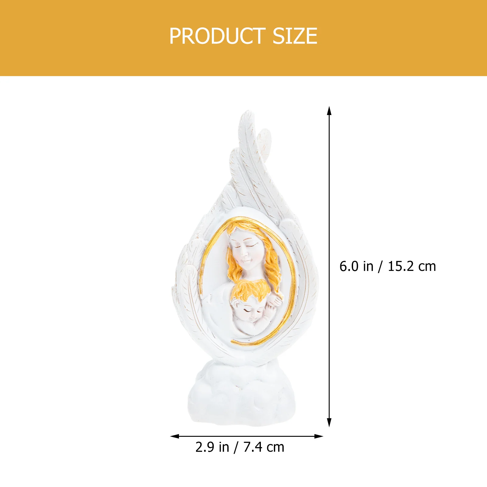 

Jesus Statue Resin Adornment for Home Office Kids Room Decorative Christian Gift Tabletop Ornament