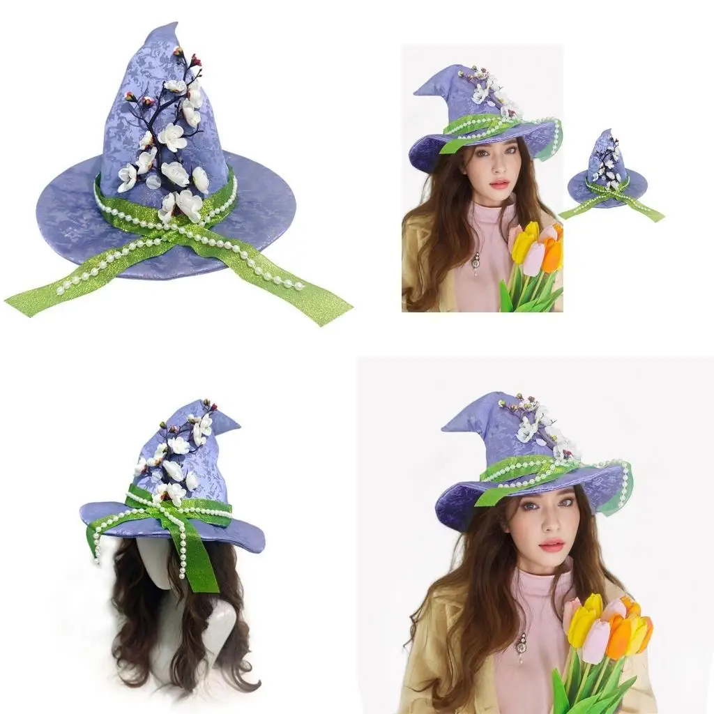 31BB Elegatn Party Costume Witch Hat For Easter Festival Cosplay And Themed Event Women Holiday Celebration Headwear
