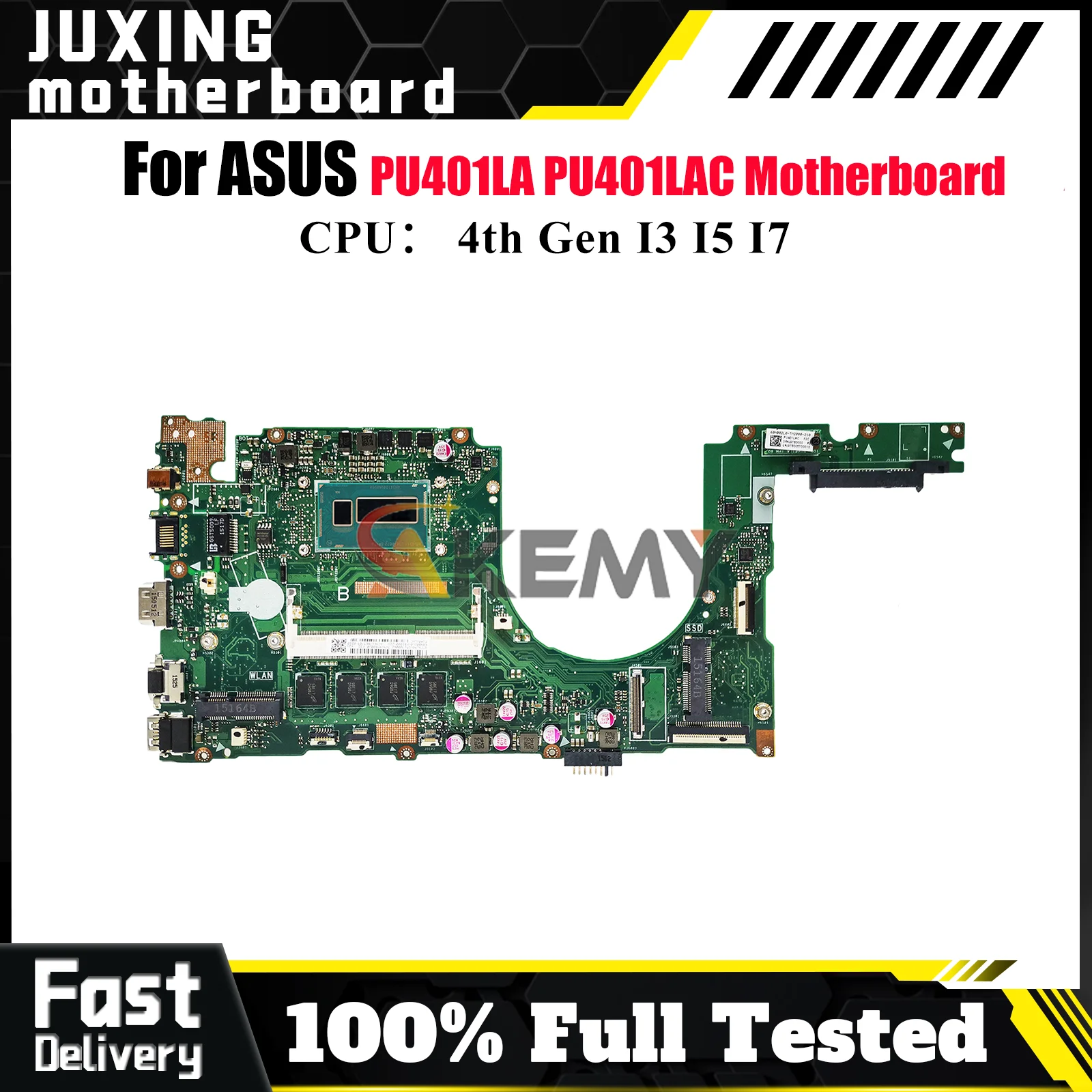 

PU401LA Laptop Motherboard For ASUS VivoBook PU401L PU401LAC PU401LA Notebook Mainboard With I3 I5 I7 CPU tests OK fast shipping
