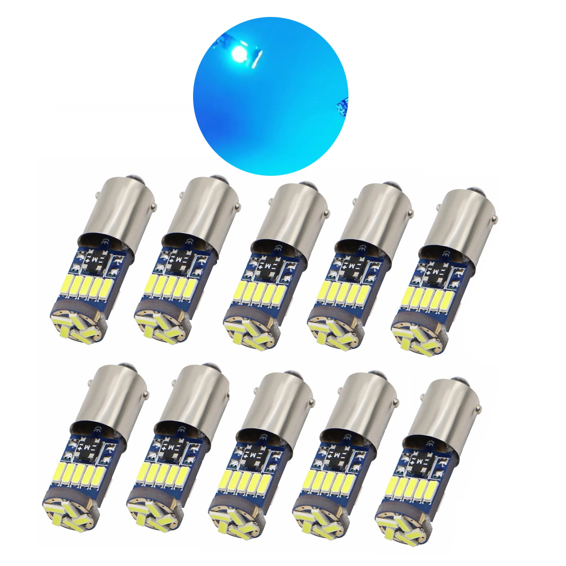 10Pcs Ba9S T4W Led …