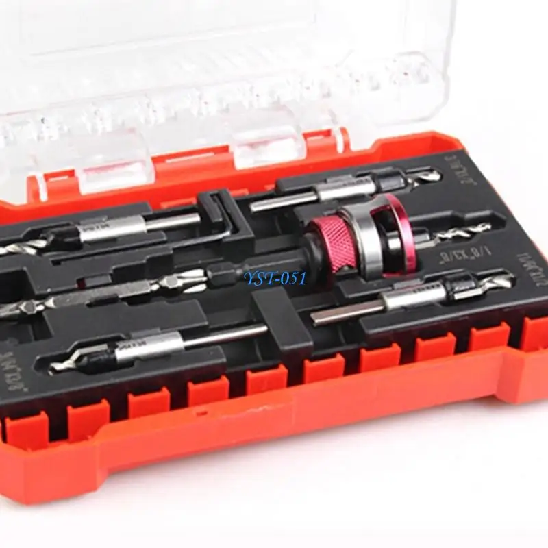 

E15A Countersink Drill Bits With Depth Stop Hexagonal Shank Hole Opener Woodworking