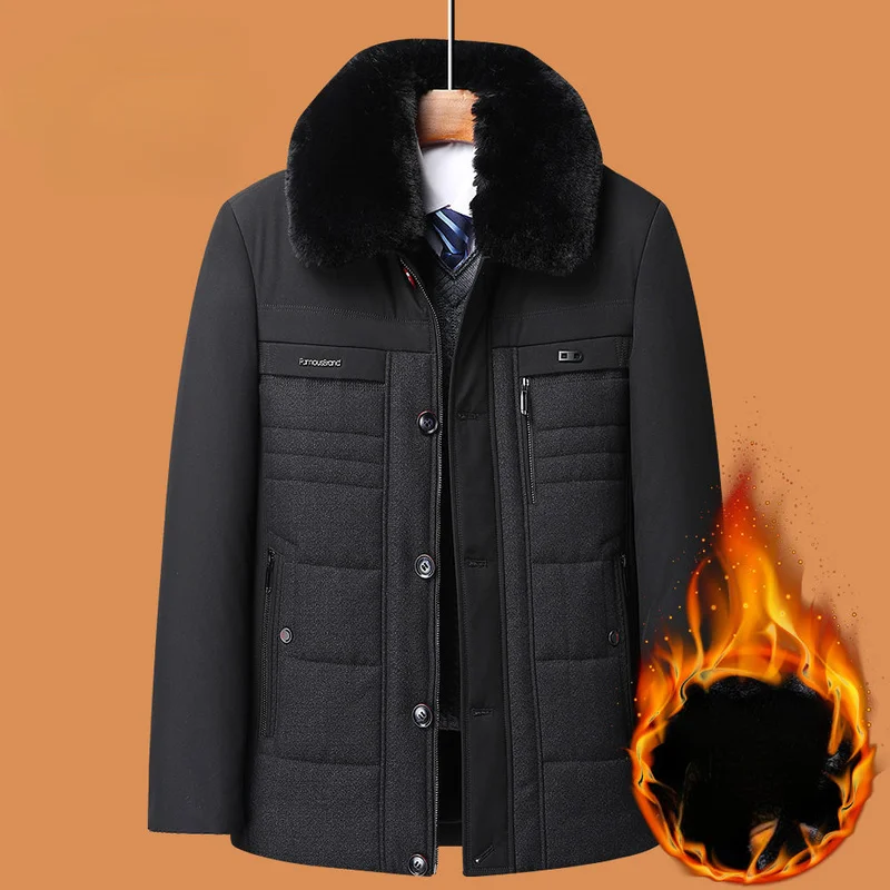 Hot Sale New 2024 Brand Jacket Men Winter  Big Size Clothing Casual Slim Cotton Padded Coat Parkas Casaco Masculino E673