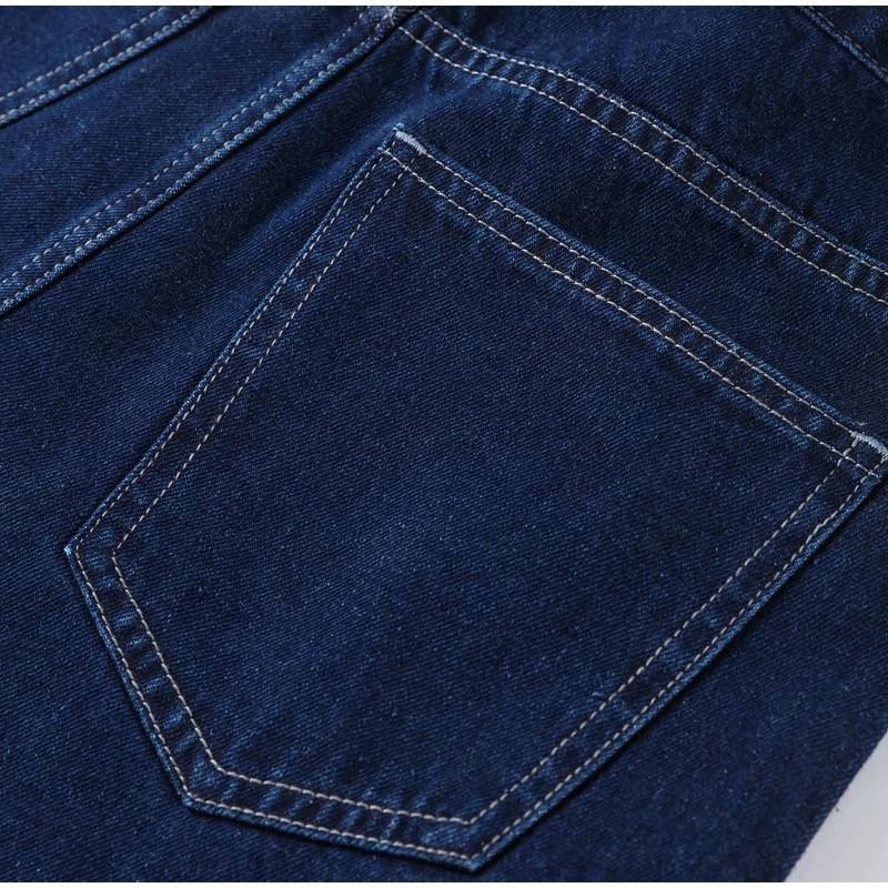 Zweiteiliges Vintage-Jeans-Set für Damen, einreihig, Reversgürtel, Jacke, passende Jeans mit hoher Taille und geradem Bein, lässiges tägliches Outfit – Detail 23